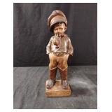 Vintage terracotta sculpture Boy "Como Papï¿½",
