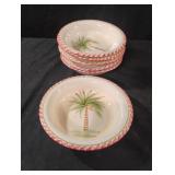 Gibson Palm Bay Dinner bowls. Set of 6