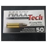 Maxx Tech by GH Ammunition- 22LR - 50 rds