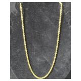 Vintage Napier Gold Plated Rope chain necklace