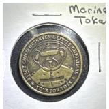 RARE U.S. MARINE CORP TOYS FOR TOTS TOKEN / COIN