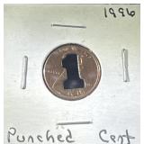 1996 punched penny