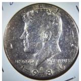 1986P Kennedy Half Dollar
