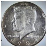 1982P Kennedy Half Dollar