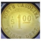 NC $1 Prison Dept token