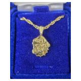 Golden plated .925 Georgia Bull Dog Charm and