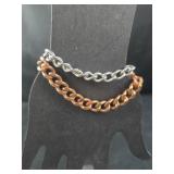 Copper Bracelet and Silver colored Bracelet