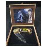 Elvis Presley Pocket Knife in Wood box
