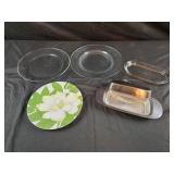 Assorted plates, fitz and Floyd  7.5" floral