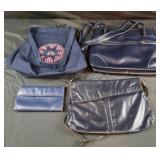 Blue purses, handmade purse, wallet