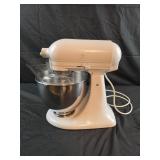 white KitchenAid Artisan Series 5-quart tilt-head