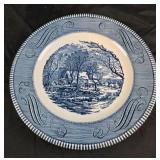 Currier & Ives "The Old Grist Mill" dinner plate