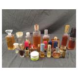 Perfume opened bottles