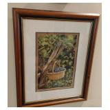 Bob Timberlake Framed Print "Blueberries". 19 x