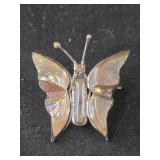 .925 Butterfly Brooch with Abalone Shell wings -