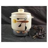 VTG West Bend Cooker / Bean Pot Stoneware Crock