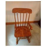 Childs wood rocking chair 14 1/2 x 27 1/2 x 13