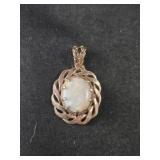 Sterling Silver charm with Opal (?) - 1.8gr