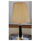 vintage French table lamp 26" tall featuring a