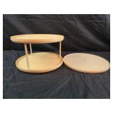Vintage Rubbermaid Lazy Susan 2 Tier Round