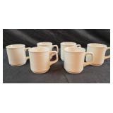 6 Homer Laughlin Marquis China mugs with square