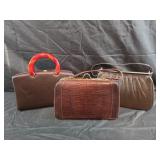 Vintage brown purses
