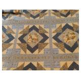 Handmade quilt 86 x 84 with 2 matching shams