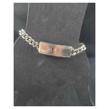 Sterling Silver ID Bracelet  - engraved "Mary"