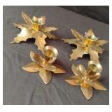 Vintage brass candle stick holders