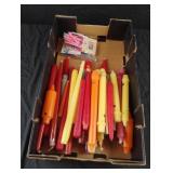 Candle sticks and birthday candles