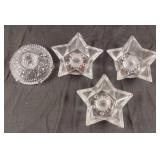 Glass candle stick holders