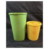 vintage Tupperware Servalier canisters
