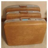Vintage Samsonite Profile hard shell luggage.