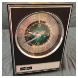 Vintage Howard Miller World Time Clock No. 7RW001