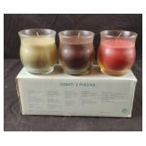 Partylite set of 3 best burn candles
