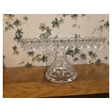 Vintage Fostoria American pattern square pedestal