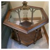 vintage 26x22x26 Lane Furniture faux bamboo