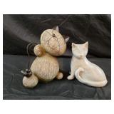 Cat statues
