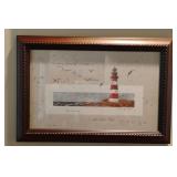 D. Morgan framed artwork "The Keeper of the