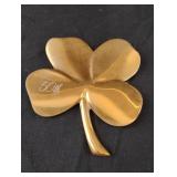 24 karat gold electric plate 4 leaf clover