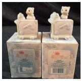 Pair of Precious Moments Sugar Town "Luggage