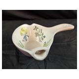 vintage 1950s "no-drip" ceramic gravy ladle made