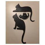 Wooden cat decorations