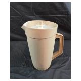 Vintage Tupperware Pitcher Beige 2 Quart with