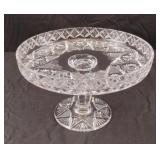 Vintage crystal pedestal bowl