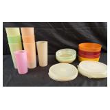 Tupperware cups and bowls with lids