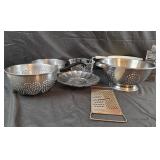 Graters and colanders, steam basket, stainless