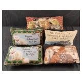 Cat throw pillows