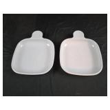 CorningWare Grab-It snack plates in white, model
