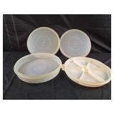 vintage Tupperware Party Susan divided serving